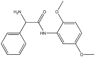 2-amino-N-(2,5-dimethoxyphenyl)-2-phenylacetamide Struktur