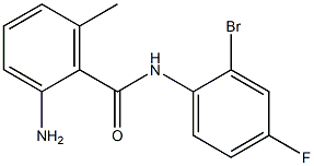 2-amino-N-(2-bromo-4-fluorophenyl)-6-methylbenzamide Struktur