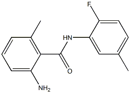 2-amino-N-(2-fluoro-5-methylphenyl)-6-methylbenzamide Struktur