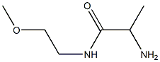 2-amino-N-(2-methoxyethyl)propanamide Struktur