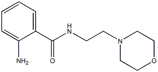 2-amino-N-(2-morpholin-4-ylethyl)benzamide Struktur