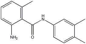 2-amino-N-(3,4-dimethylphenyl)-6-methylbenzamide Struktur