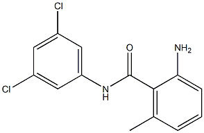 2-amino-N-(3,5-dichlorophenyl)-6-methylbenzamide Struktur