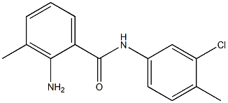 2-amino-N-(3-chloro-4-methylphenyl)-3-methylbenzamide Struktur