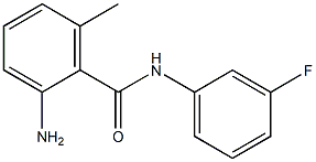 2-amino-N-(3-fluorophenyl)-6-methylbenzamide Struktur