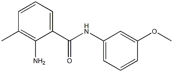 2-amino-N-(3-methoxyphenyl)-3-methylbenzamide Struktur