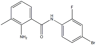 2-amino-N-(4-bromo-2-fluorophenyl)-3-methylbenzamide Struktur