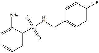 2-amino-N-(4-fluorobenzyl)benzenesulfonamide Struktur