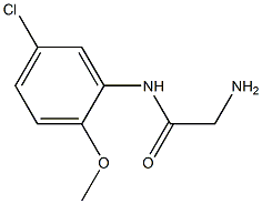 2-amino-N-(5-chloro-2-methoxyphenyl)acetamide Struktur