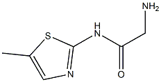 2-amino-N-(5-methyl-1,3-thiazol-2-yl)acetamide Struktur