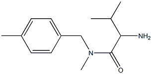 2-amino-N,3-dimethyl-N-[(4-methylphenyl)methyl]butanamide Struktur