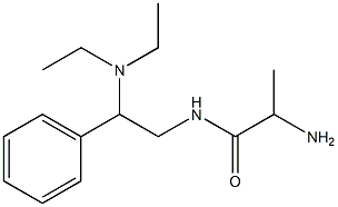 2-amino-N-[2-(diethylamino)-2-phenylethyl]propanamide Struktur