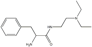 2-amino-N-[2-(diethylamino)ethyl]-3-phenylpropanamide Struktur