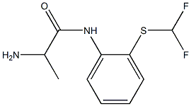 2-amino-N-{2-[(difluoromethyl)thio]phenyl}propanamide Struktur