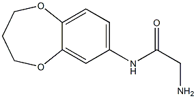 2-amino-N-3,4-dihydro-2H-1,5-benzodioxepin-7-ylacetamide Struktur