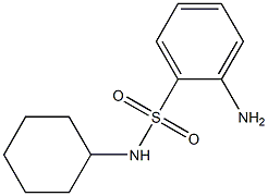 2-amino-N-cyclohexylbenzenesulfonamide Struktur