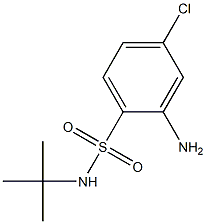 2-amino-N-tert-butyl-4-chlorobenzene-1-sulfonamide Struktur