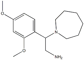 2-azepan-1-yl-2-(2,4-dimethoxyphenyl)ethanamine Struktur