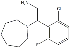 2-azepan-1-yl-2-(2-chloro-6-fluorophenyl)ethanamine Struktur