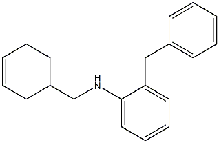 2-benzyl-N-(cyclohex-3-en-1-ylmethyl)aniline Struktur