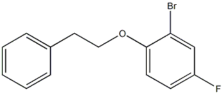 2-bromo-4-fluoro-1-(2-phenylethoxy)benzene Struktur