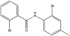 2-bromo-N-(2-bromo-4-methylphenyl)benzamide Struktur