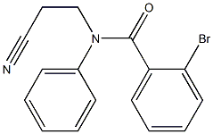 2-bromo-N-(2-cyanoethyl)-N-phenylbenzamide Struktur