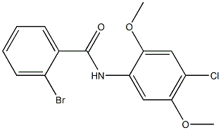 2-bromo-N-(4-chloro-2,5-dimethoxyphenyl)benzamide Struktur