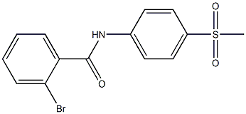 2-bromo-N-(4-methanesulfonylphenyl)benzamide Struktur