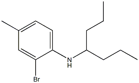 2-bromo-N-(heptan-4-yl)-4-methylaniline Struktur