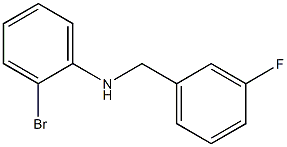 2-bromo-N-[(3-fluorophenyl)methyl]aniline Struktur