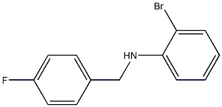 2-bromo-N-[(4-fluorophenyl)methyl]aniline Struktur