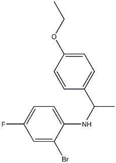 2-bromo-N-[1-(4-ethoxyphenyl)ethyl]-4-fluoroaniline Struktur