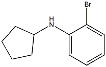 2-bromo-N-cyclopentylaniline Struktur