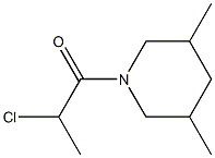 2-chloro-1-(3,5-dimethylpiperidin-1-yl)propan-1-one Struktur