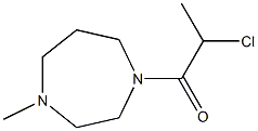 2-chloro-1-(4-methyl-1,4-diazepan-1-yl)propan-1-one Struktur