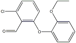 2-chloro-6-(2-ethoxyphenoxy)benzaldehyde Struktur