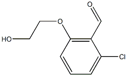 2-chloro-6-(2-hydroxyethoxy)benzaldehyde Struktur