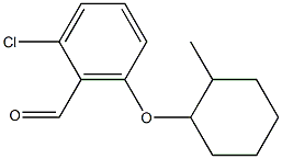 2-chloro-6-[(2-methylcyclohexyl)oxy]benzaldehyde Struktur