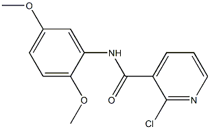 2-chloro-N-(2,5-dimethoxyphenyl)pyridine-3-carboxamide Struktur