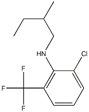 2-chloro-N-(2-methylbutyl)-6-(trifluoromethyl)aniline Struktur