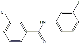 2-chloro-N-(3-iodophenyl)pyridine-4-carboxamide Struktur