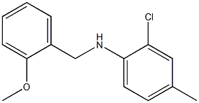 2-chloro-N-[(2-methoxyphenyl)methyl]-4-methylaniline Struktur