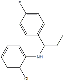 2-chloro-N-[1-(4-fluorophenyl)propyl]aniline Struktur