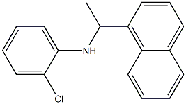 2-chloro-N-[1-(naphthalen-1-yl)ethyl]aniline Struktur