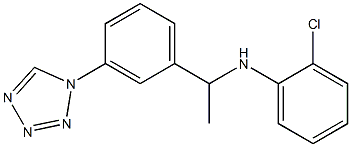 2-chloro-N-{1-[3-(1H-1,2,3,4-tetrazol-1-yl)phenyl]ethyl}aniline Struktur