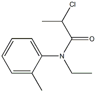 2-chloro-N-ethyl-N-(2-methylphenyl)propanamide Struktur