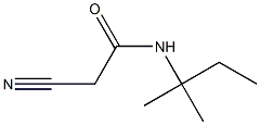 2-cyano-N-(1,1-dimethylpropyl)acetamide Struktur