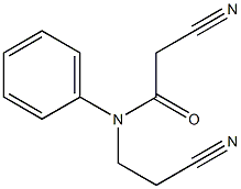 2-cyano-N-(2-cyanoethyl)-N-phenylacetamide Struktur