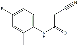 2-cyano-N-(4-fluoro-2-methylphenyl)acetamide Struktur